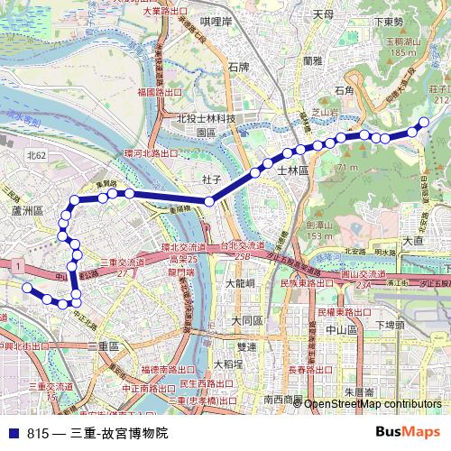 815 bus Line Map