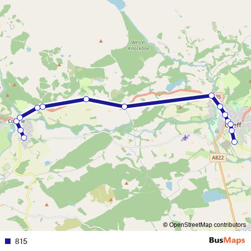 815 bus Line Map