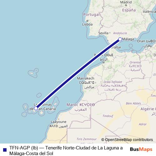 TFN-AGP (Ib) air Line Map