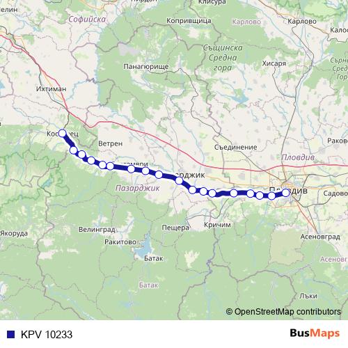 KPV 10233 rail Line Map