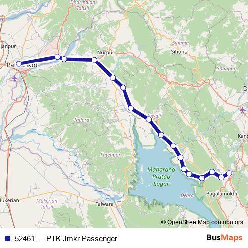 52461 rail Line Map