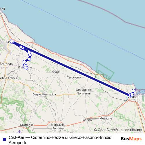 Cist-Aer bus Line Map