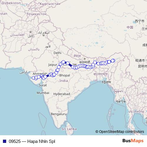 09525 rail Line Map