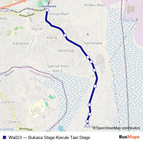 Wa023 bus Line Map