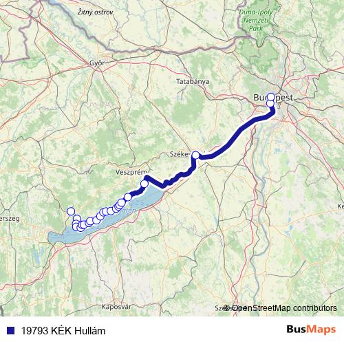 19793 KÉK Hullám rail Line Map
