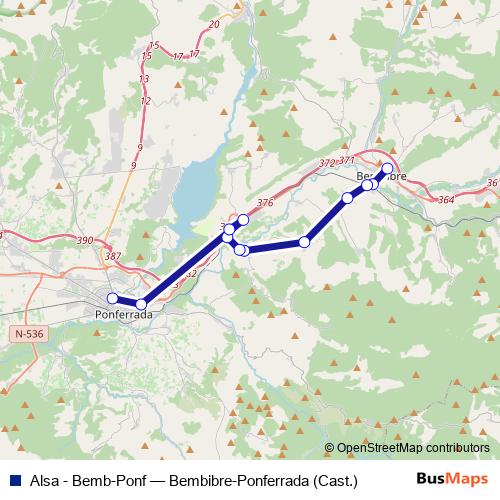 Alsa - Bemb-Ponf bus Line Map