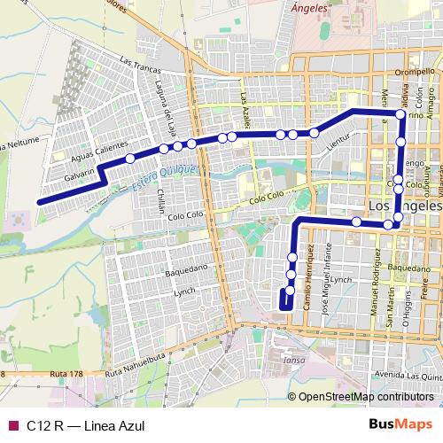 C12 R bus Line Map
