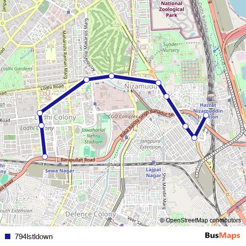 794lstldown bus Line Map