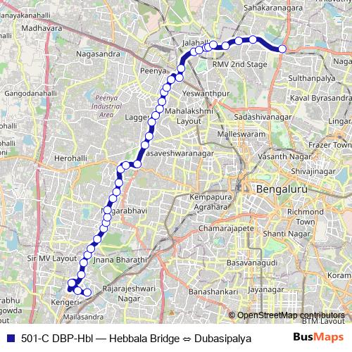501-C DBP-Hbl bus Line Map