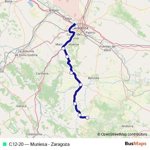 C12-20 bus Line Map