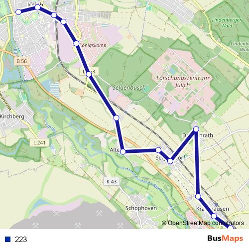 223 metro Line Map