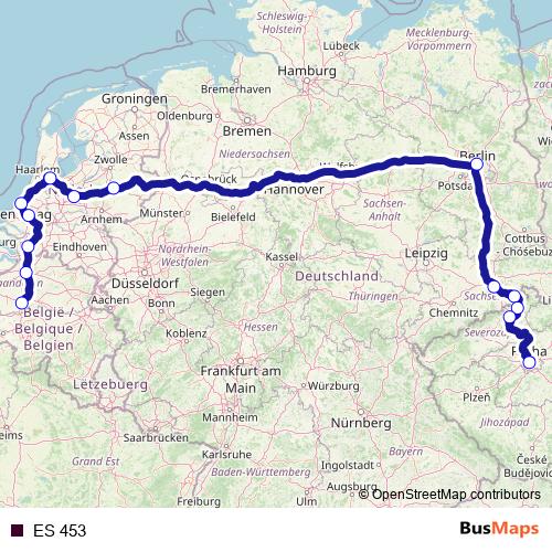 ES 453 rail Line Map
