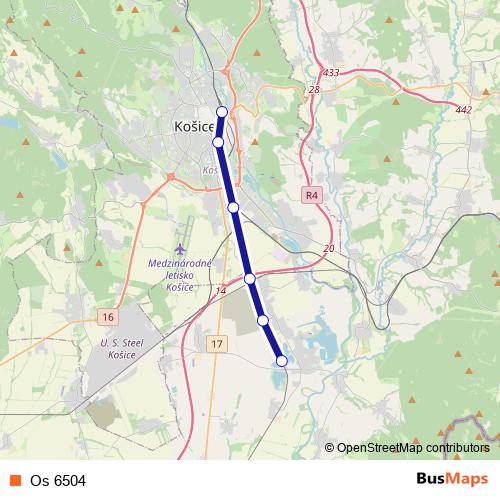 Os 6504 rail Line Map