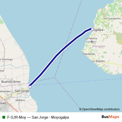 F-SJR-Moy ferry Line Map