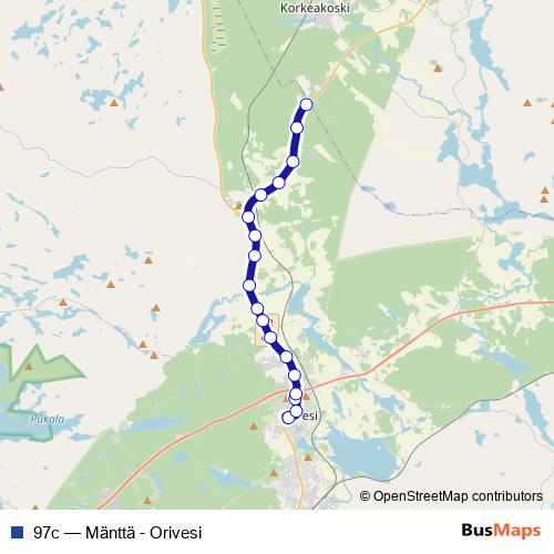 97c bus Line Map