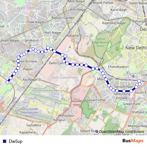 Dw5up bus Line Map
