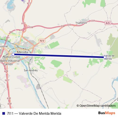 7l11 bus Line Map
