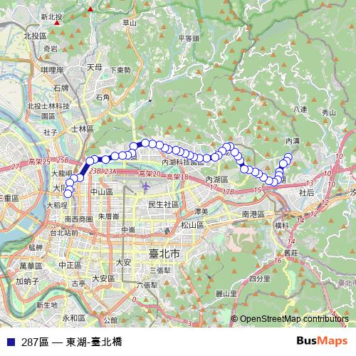 287區 bus Line Map