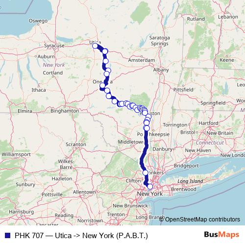 PHK 707 bus Line Map