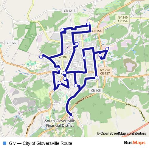 Glv bus Line Map