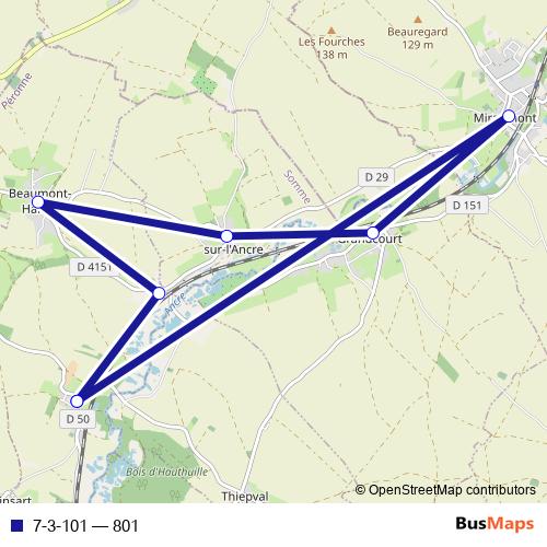 7-3-101 bus Line Map