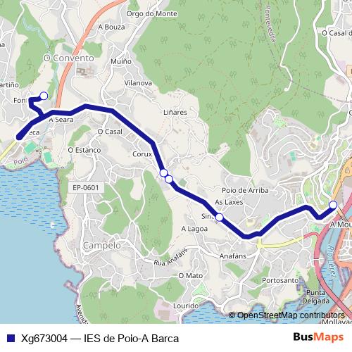 Xg673004 bus Line Map