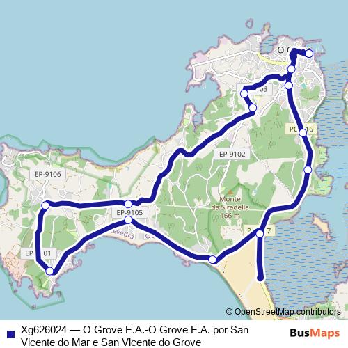 Xg626024 bus Line Map