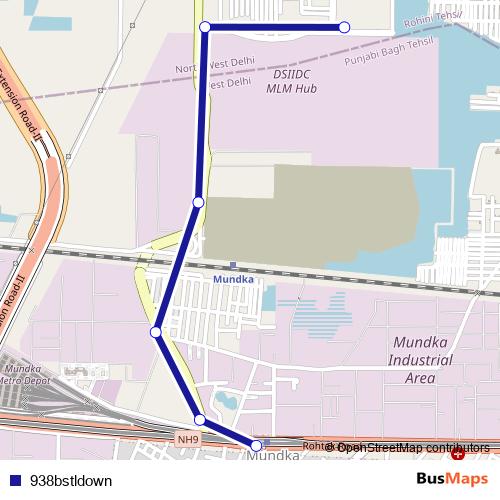938bstldown bus Line Map