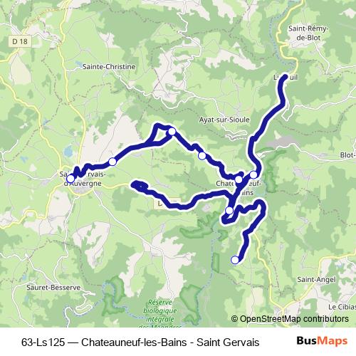 63-Ls125 bus Line Map