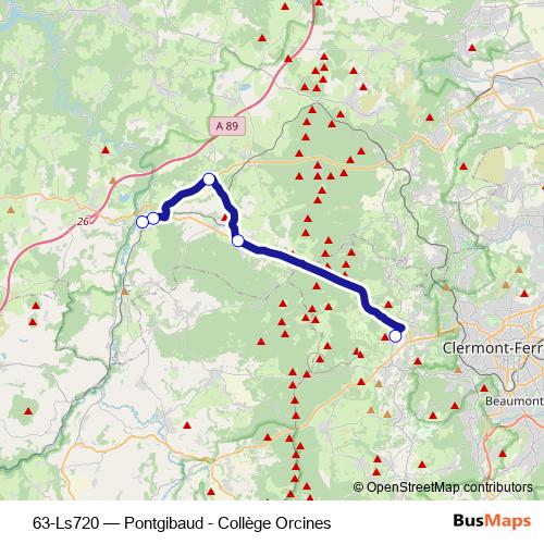63-Ls720 bus Line Map