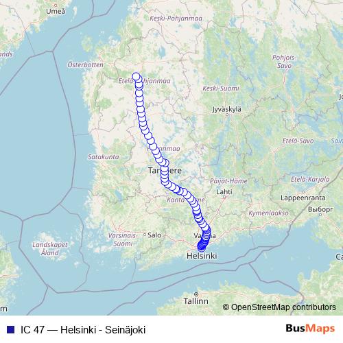 IC 47 rail Line Map