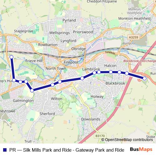 PR bus Line Map