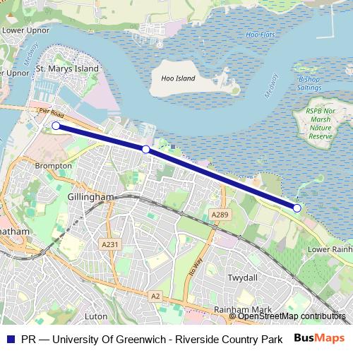 PR bus Line Map