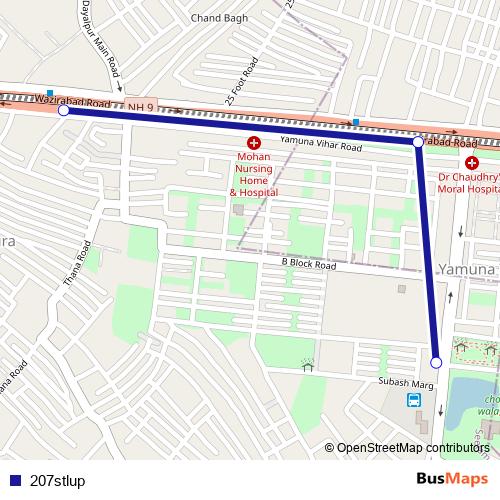 207stlup bus Line Map