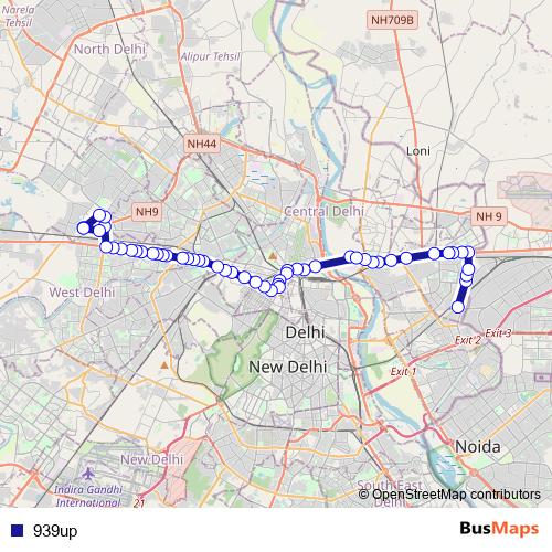 939up bus Line Map