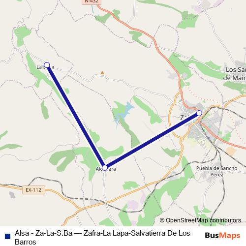 Alsa - Za-La-S.Ba bus Line Map