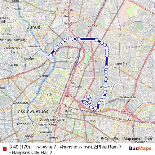 3-49 (179) bus Line Map