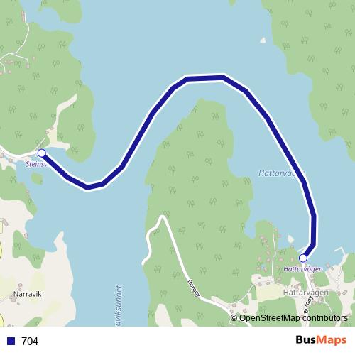 704 ferry Line Map