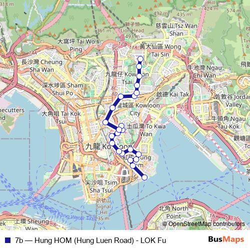 7b bus Line Map