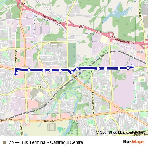 7b bus Line Map