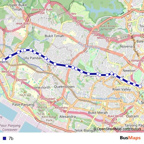 7b bus Line Map