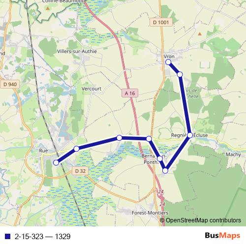 2-15-323 bus Line Map