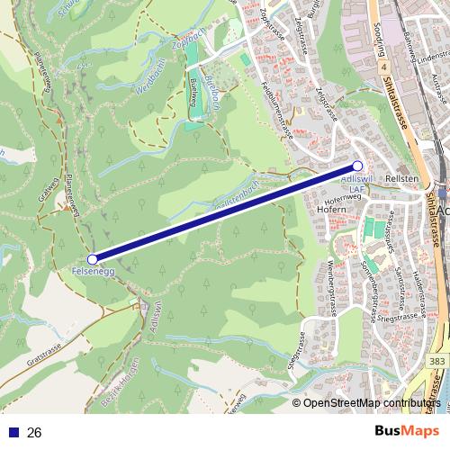 26 cable-car Line Map
