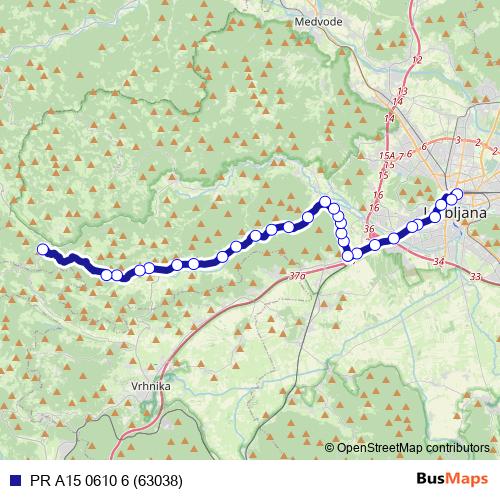 PR A15 0610 6 (63038) bus Line Map