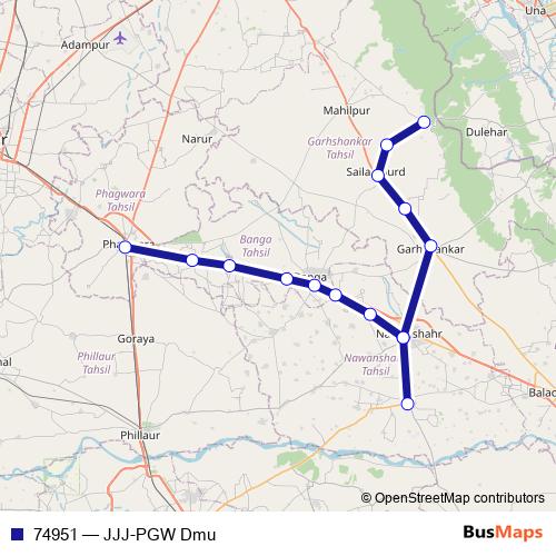 74951 rail Line Map