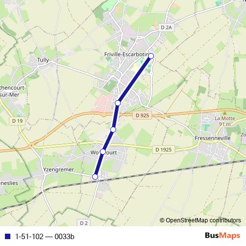 1-51-102 bus Line Map