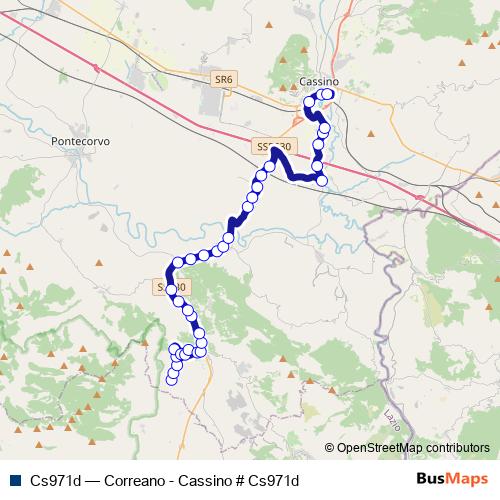 Cs971d bus Line Map