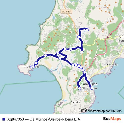 Xg847053 bus Line Map