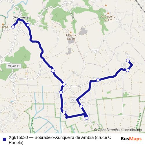 Xg615030 bus Line Map