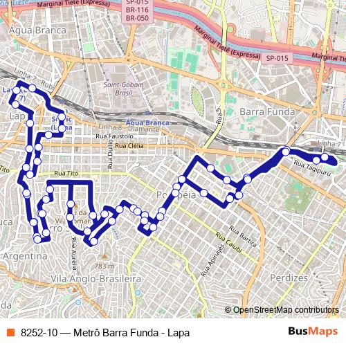 8252-10 bus Line Map